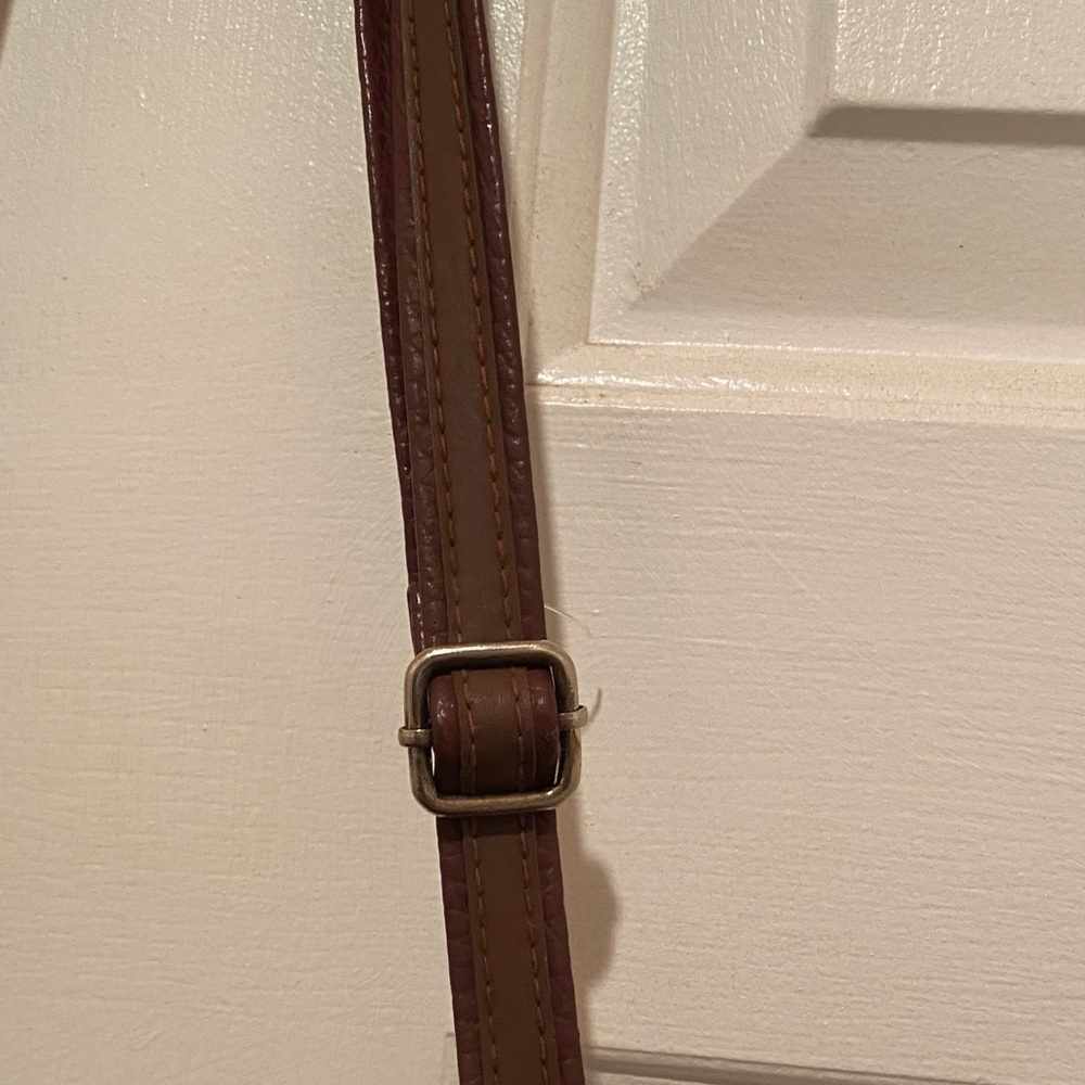 Dooney & Bourke Chestnut Leather Bag with Emblem - Picture 14 of 16